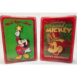 Disney Mickey Mouse Christmas Mini Playing Card Decks Lot of 2 Complete